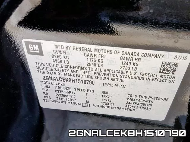 2GNALCEK8H1510790 фото 2
