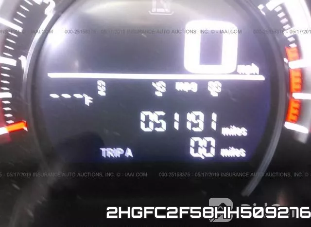 2HGFC2F58HH509276 фото 8
