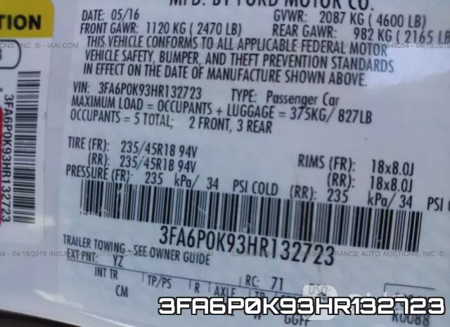 3FA6P0K93HR132723 фото 10