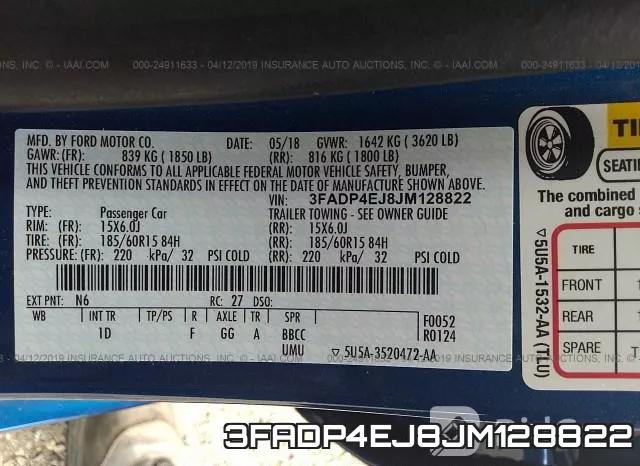 3FADP4EJ8JM128822 фото 10
