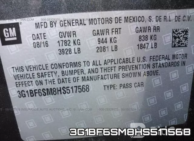 3G1BF6SM8HS517568 фото 10