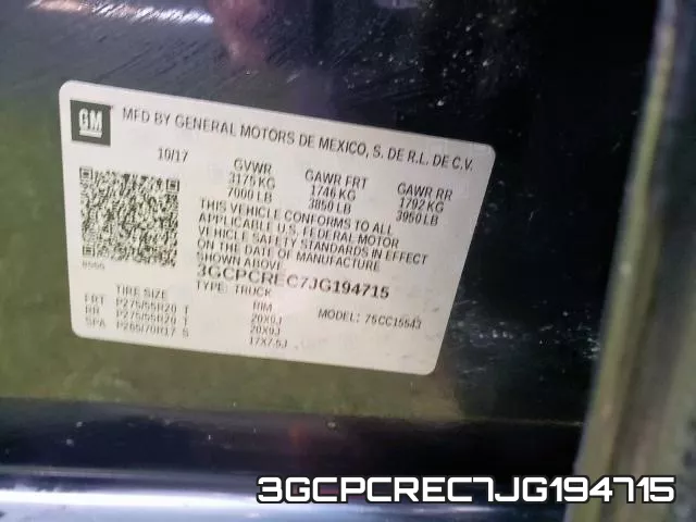 3GCPCREC7JG194715 фото 2