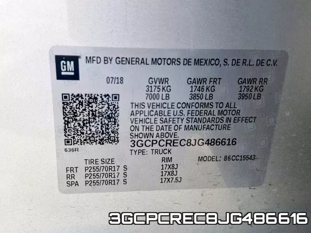 3GCPCREC8JG486616 фото 2