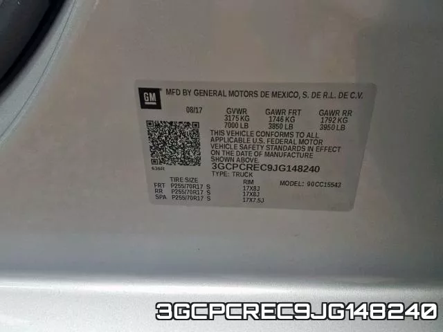 3GCPCREC9JG148240 фото 2