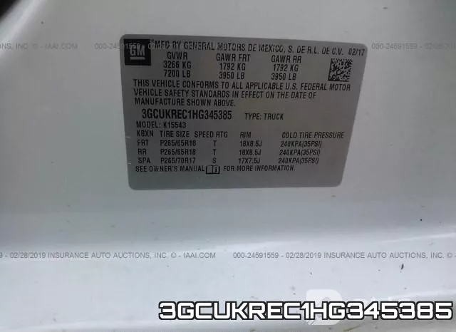 3GCUKREC1HG345385 фото 10