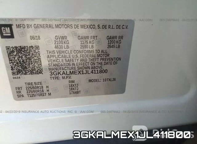 3GKALMEX1JL411800 фото 10
