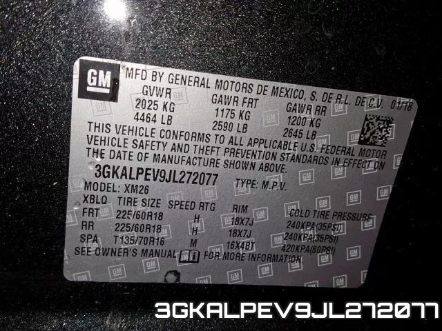 3GKALPEV9JL272077 фото 2