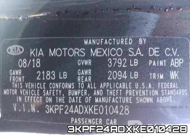 3KPF24ADXKE010428 фото 10