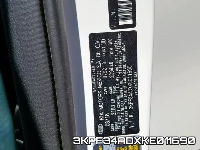 3KPF34ADXKE011690 фото 2