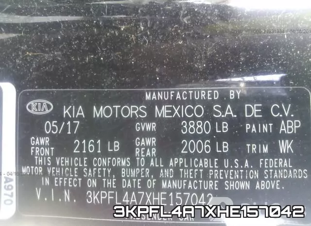 3KPFL4A7XHE157042 фото 10