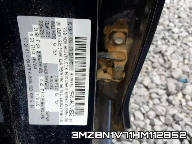 3MZBN1V71HM112852 фото 2