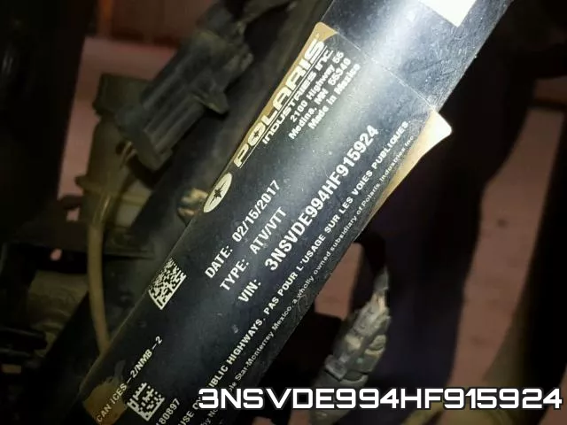 3NSVDE994HF915924 фото 2