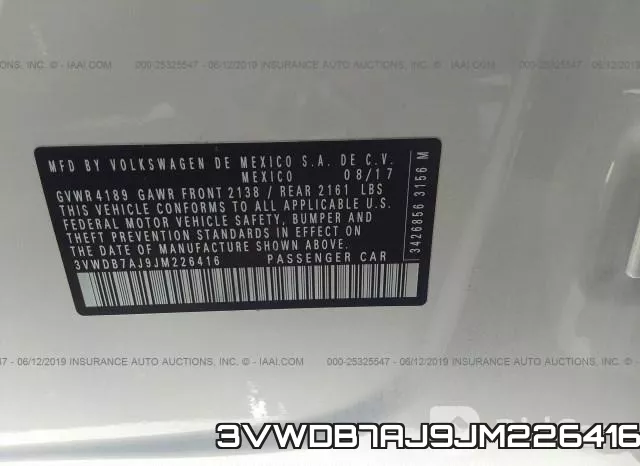 3VWDB7AJ9JM226416 фото 10