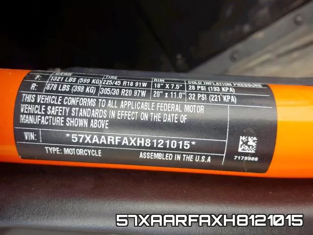 57XAARFAXH8121015 фото 2