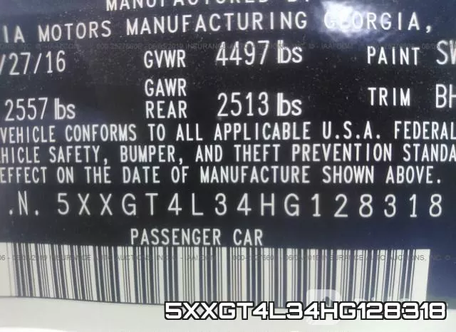 5XXGT4L34HG128318 фото 10