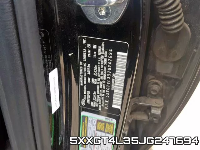 5XXGT4L35JG247694 фото 2