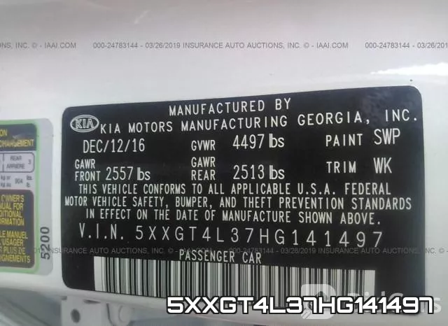 5XXGT4L37HG141497 фото 10