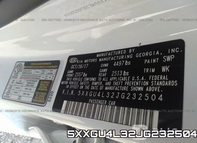 5XXGU4L32JG232504 фото 10