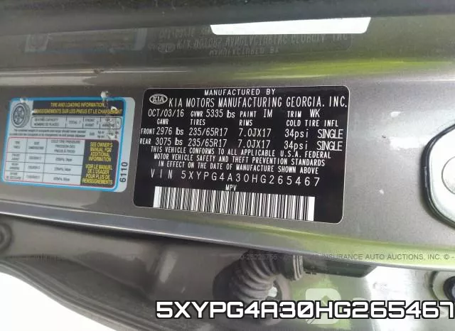 5XYPG4A30HG265467 фото 8