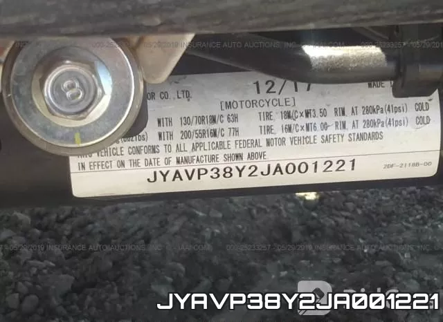 JYAVP38Y2JA001221 фото 2