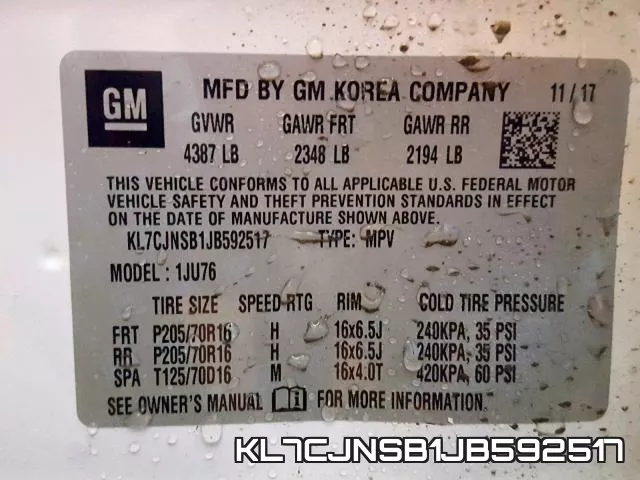 KL7CJNSB1JB592517 фото 2