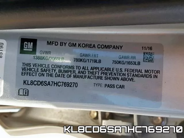 KL8CD6SA7HC769270 фото 2
