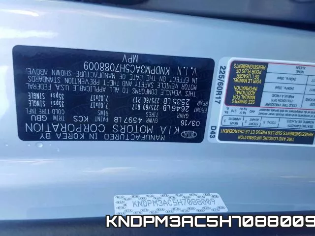 KNDPM3AC5H7088009 фото 2