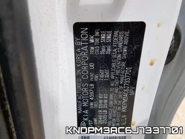 KNDPM3AC6J7337701 фото 2