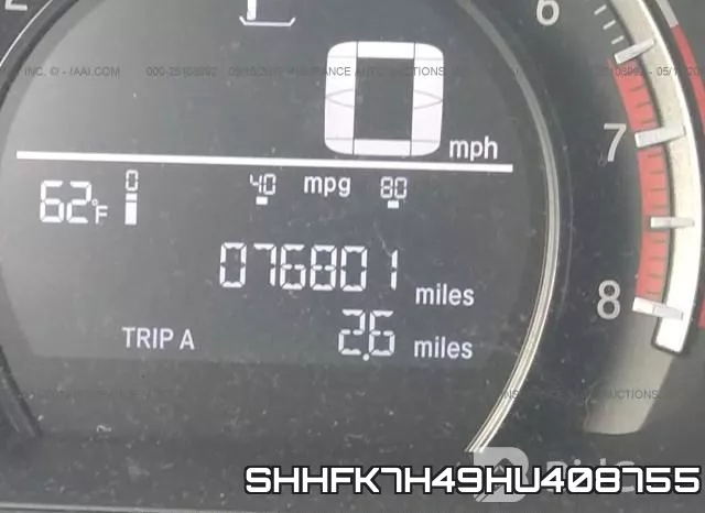 SHHFK7H49HU408755 фото 8