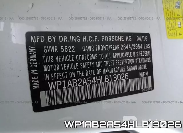 WP1AB2A54HLB13026 фото 10