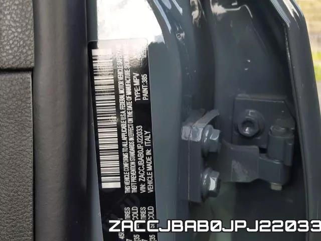 ZACCJBAB0JPJ22033 фото 2