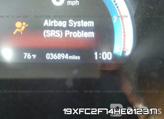 19XFC2F74HE012317 фото 8