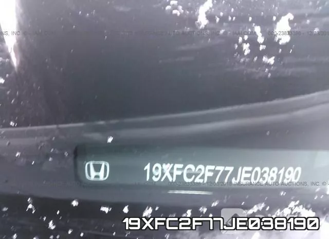 19XFC2F77JE038190 фото 10