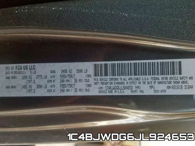 1C4BJWDG6JL924653 фото 2