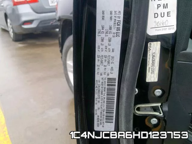 1C4NJCBA6HD123753 фото 2