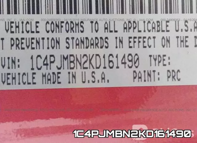 1C4PJMBN2KD161490 фото 10