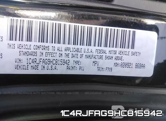 1C4RJFAG9HC815942 фото 10