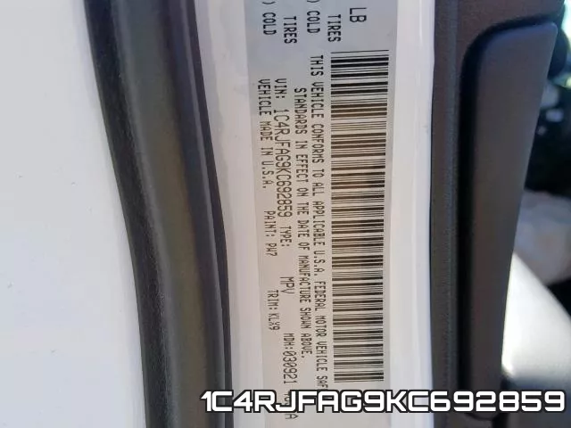1C4RJFAG9KC692859 фото 2
