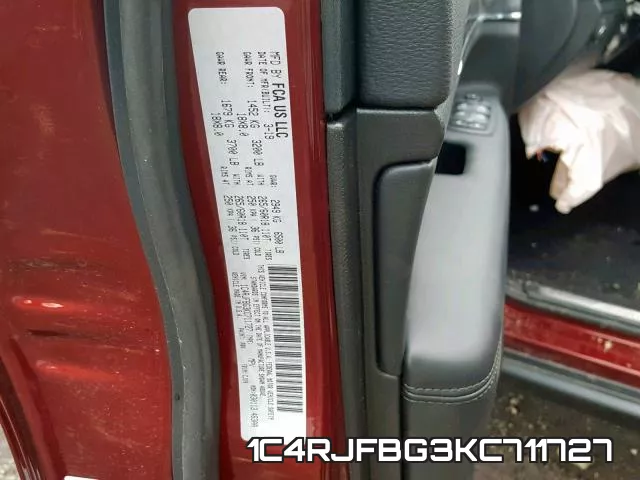 1C4RJFBG3KC711727 фото 2