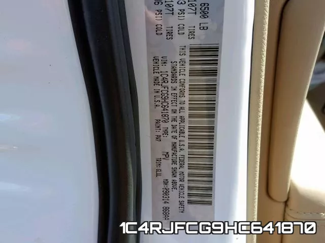 1C4RJFCG9HC641870 фото 2