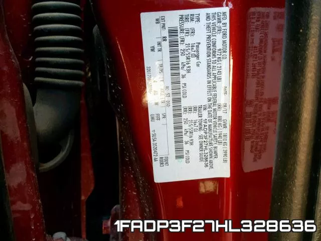 1FADP3F27HL328636 фото 2