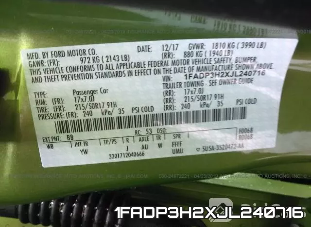 1FADP3H2XJL240716 фото 10