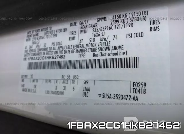 1FBAX2CG1HKB27462 фото 10