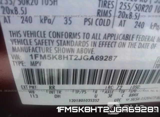 1FM5K8HT2JGA69287 фото 10