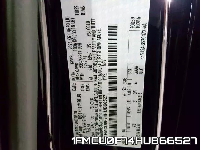 1FMCU0F74HUB66527 фото 2