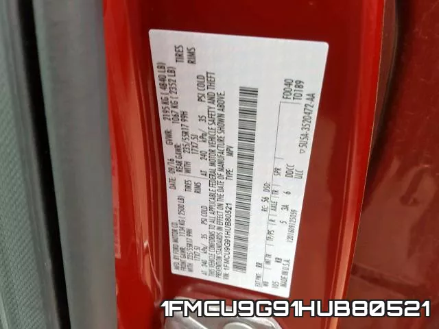 1FMCU9G91HUB80521 фото 2