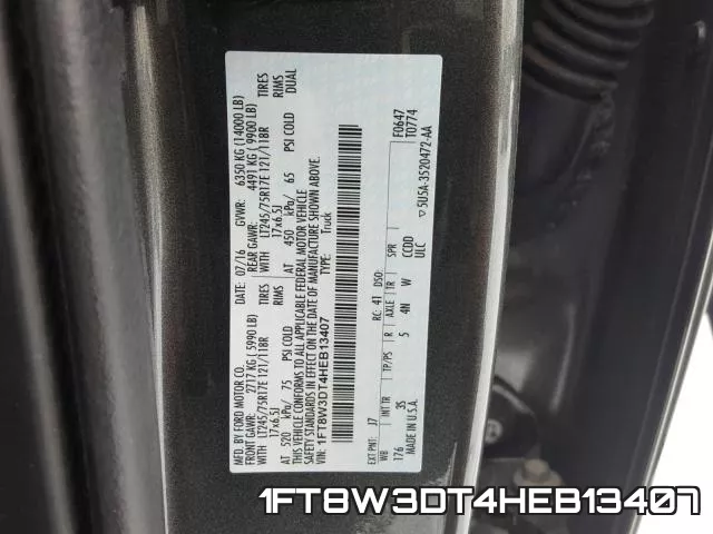 1FT8W3DT4HEB13407 фото 2