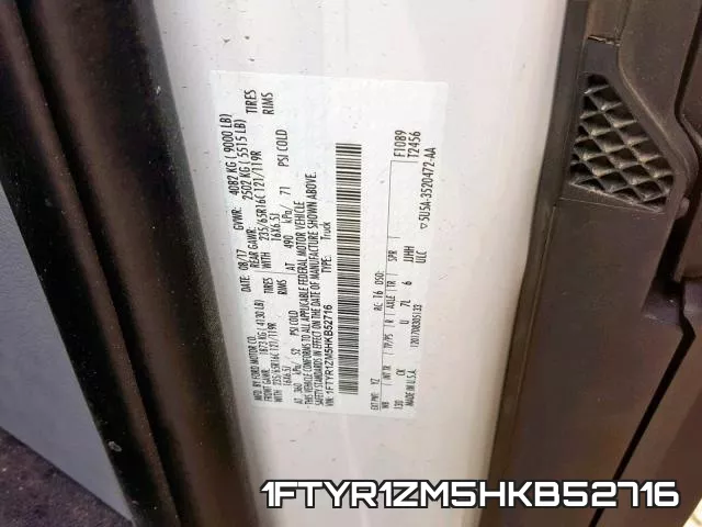 1FTYR1ZM5HKB52716 фото 2