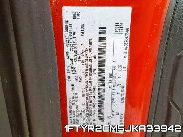 1FTYR2CM5JKA33942 фото 2