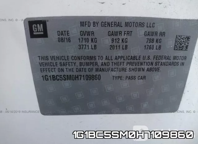 1G1BC5SM0H7109860 фото 10